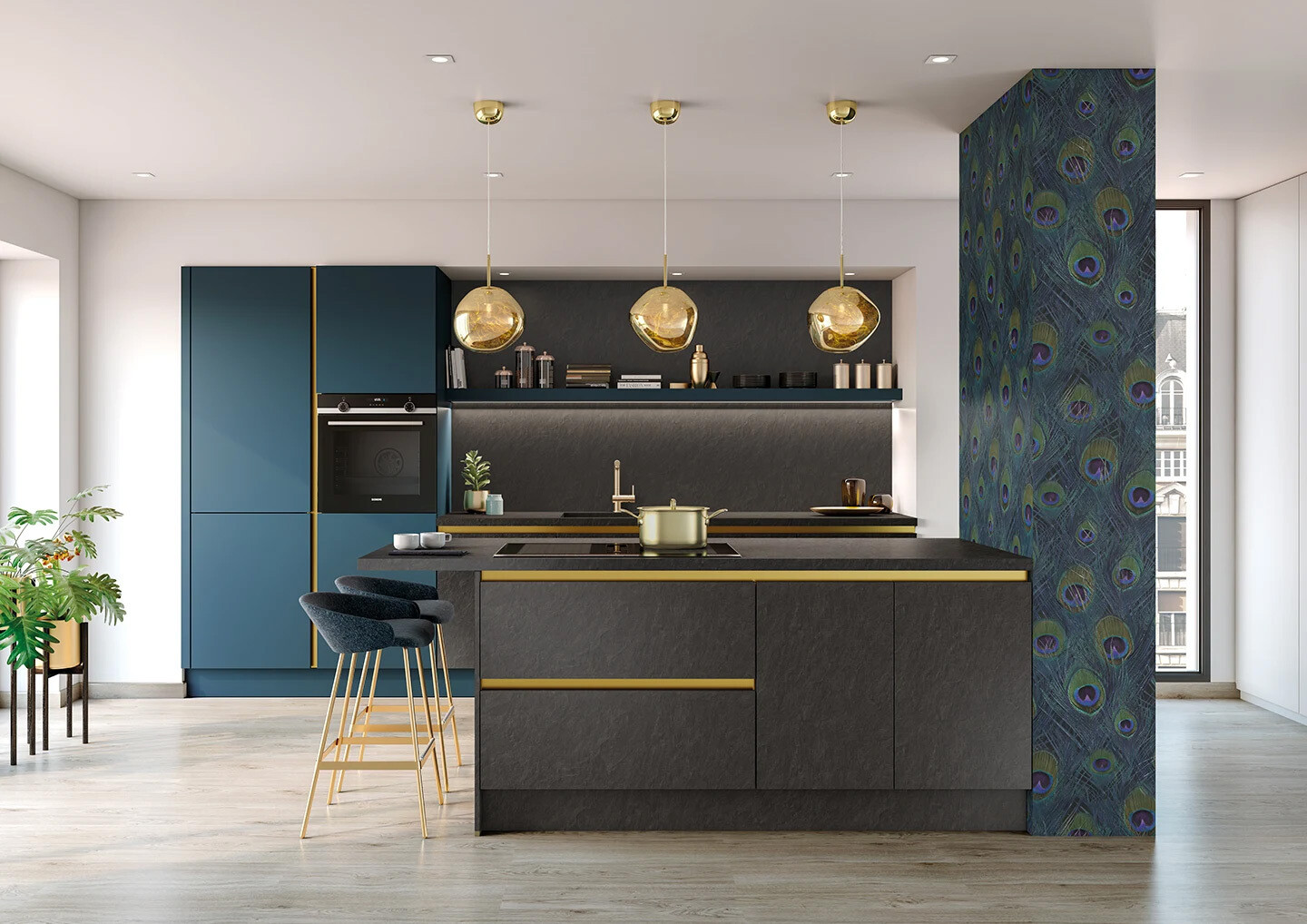 KINGSTON Bleu Intense et Ardoise